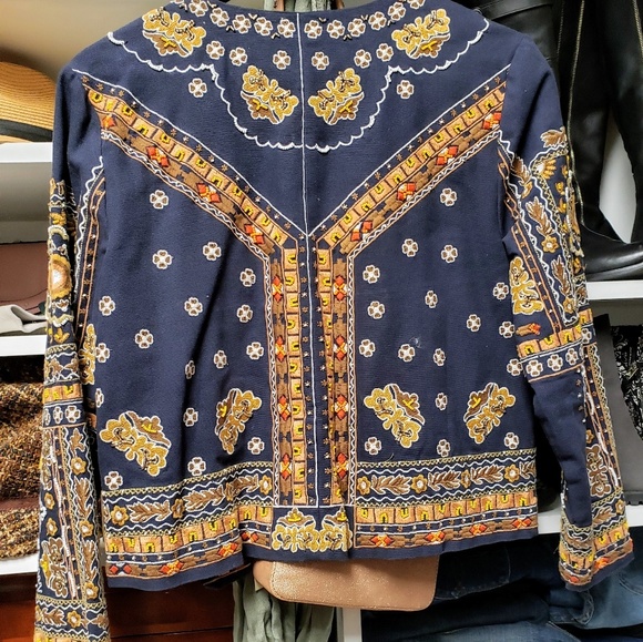 Neiman Marcus Embroidered Jacket - Picture 2 of 3